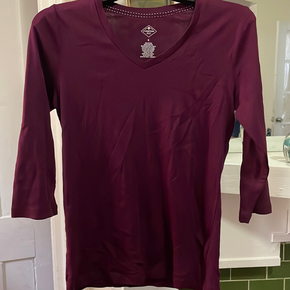 St. John’s Bay Purple Long Sleeve Shirt